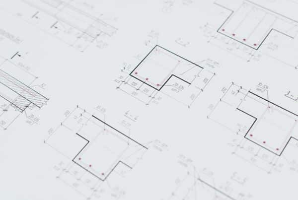 Plan architectural pour dossier de déclaration préalable de travaux avec façade et implantation du projet